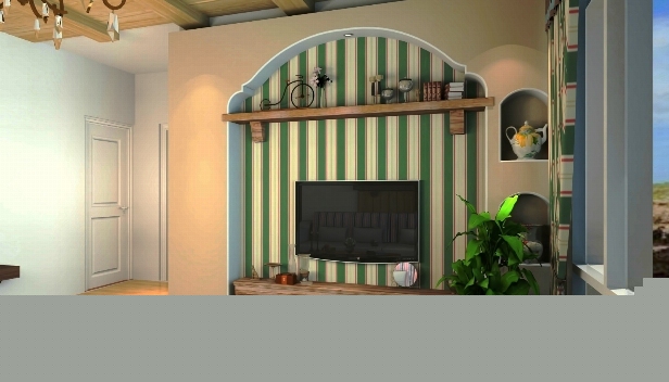 64㎡/兩室兩廳一衛(wèi)/混搭