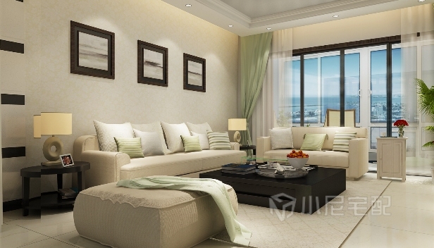 90㎡/兩室一廳一衛(wèi)/簡(jiǎn)約