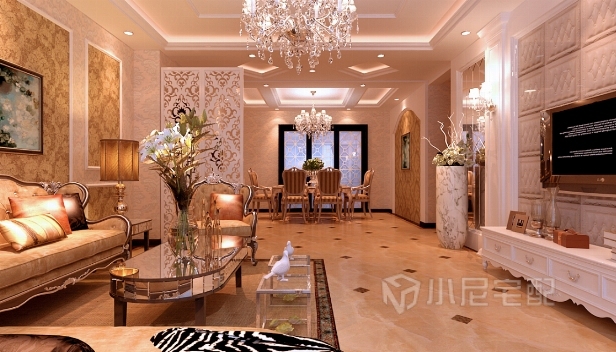 136㎡/三室兩廳兩衛(wèi)/歐式