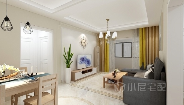 128㎡/三室兩廳一衛(wèi)/現(xiàn)代