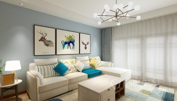 128㎡/三室兩廳兩衛(wèi)/簡(jiǎn)約