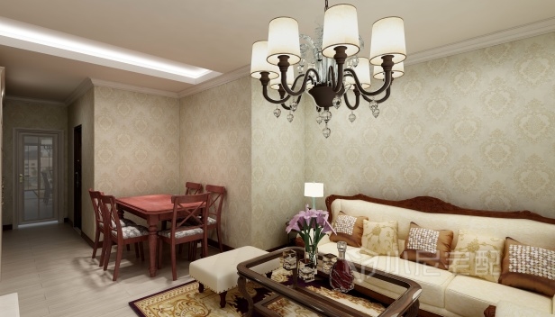 87㎡/三室一廳兩衛(wèi)/歐式