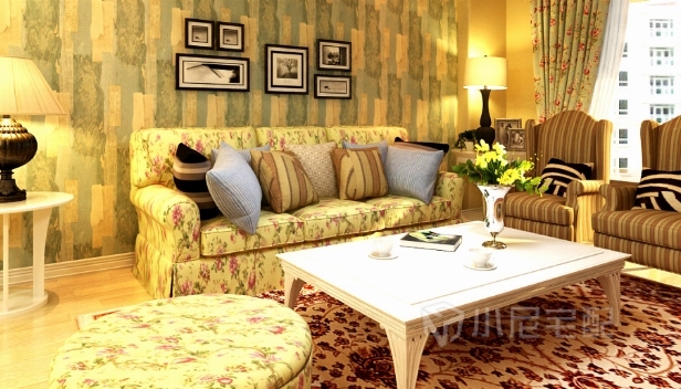 98㎡/三室兩廳兩衛(wèi)/田園