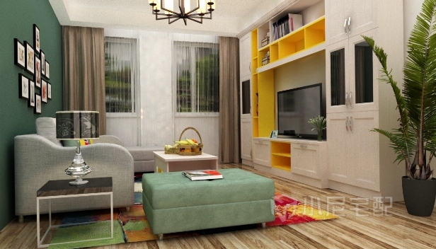 95㎡/兩室一廳一衛(wèi)/現(xiàn)代