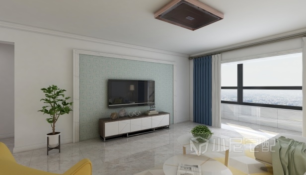 98㎡/兩室一廳一衛(wèi)/現(xiàn)代