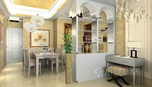 135㎡/三室兩廳兩衛(wèi)/歐式