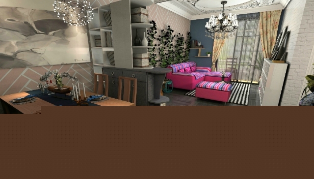 69.07㎡/兩室兩廳一衛(wèi)/混搭