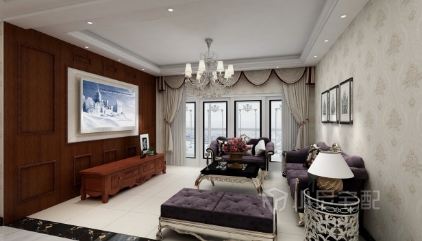 160㎡/四室兩廳兩衛(wèi)/美式