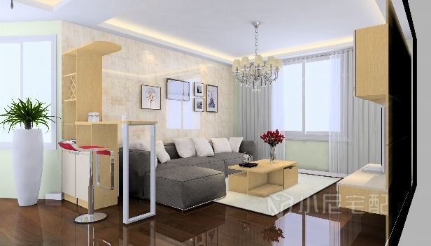 95㎡/三室兩廳兩衛(wèi)/簡約